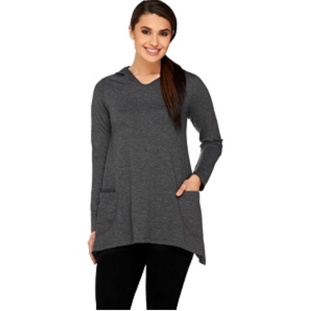 Logo By Lori Goldstein hooded pullover top